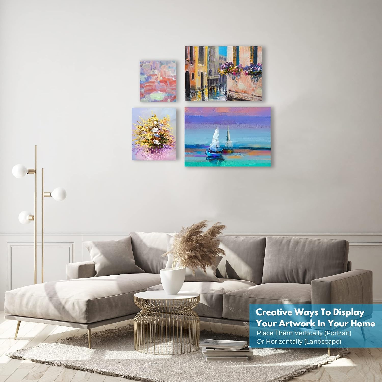 KEFF 24-Pack π£π₯ππ ππ¨π Canvas for Painting. 6 of 5x7. 8x10. 9x12.11x14 Painting Canvas Boards. Art Supplies for Adults & Kids - 100% Cotton Primed Canvases for Painting Acrylic. Oil. Watercolor - Image 5